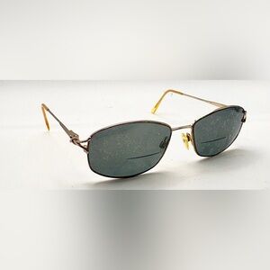 Gloria Vanderbilt Brown Gold Oval Metal Sunglasses Frames Only